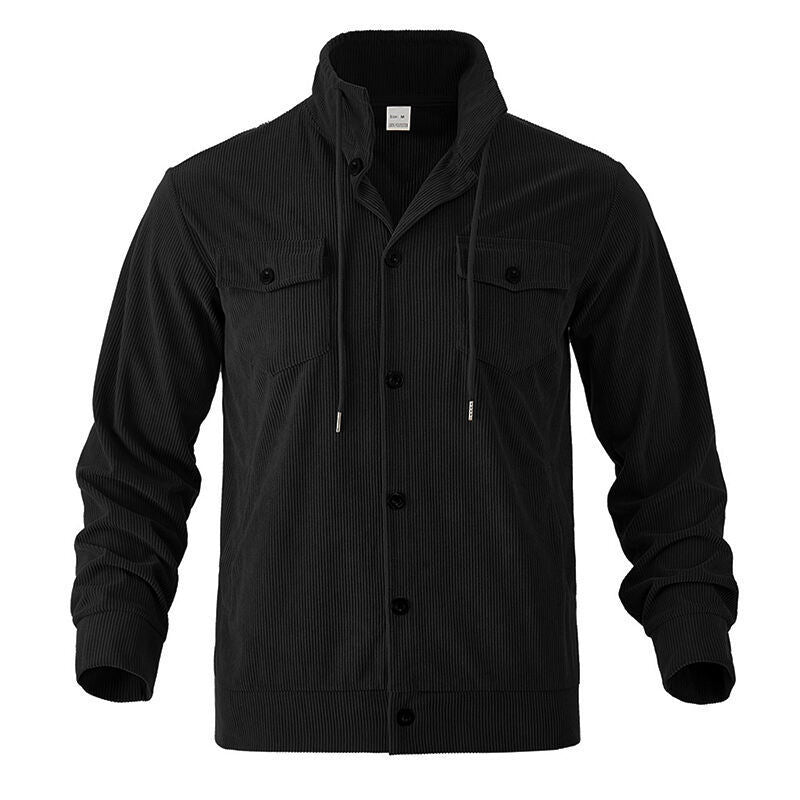 Channing - Men's Corduroy Collared Button-Up Jacket 7