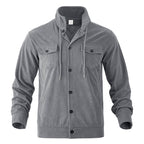 Channing - Men's Corduroy Collared Button-Up Jacket 8