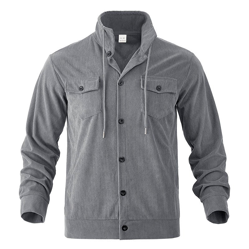 Channing - Men's Corduroy Collared Button-Up Jacket 8