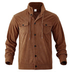 Channing - Men's Corduroy Collared Button-Up Jacket 9