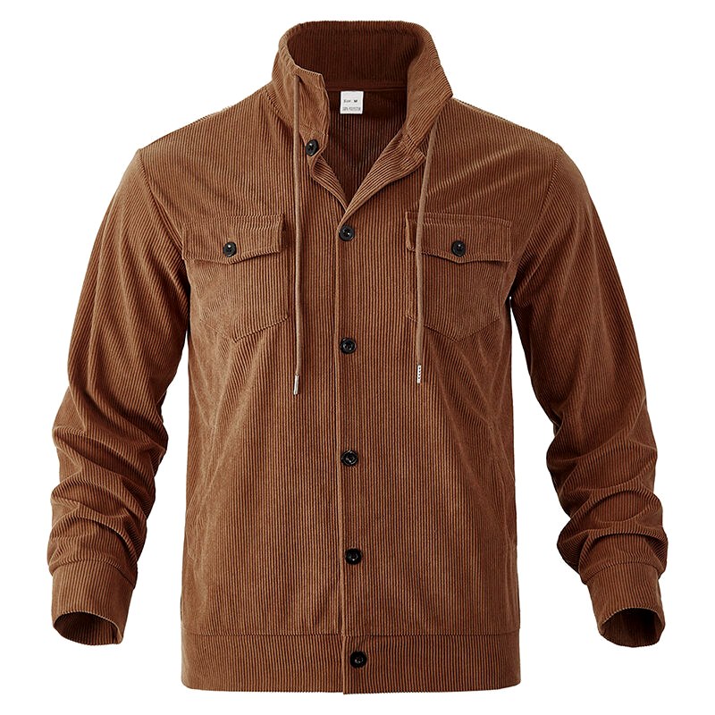 Channing - Men's Corduroy Collared Button-Up Jacket 9
