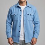 Clark- Men's Dual Pocket Woven Shirt Jacket