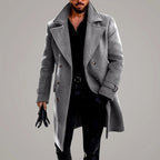 Clement - Men's Longline Double-Breasted Tailored Coat 4