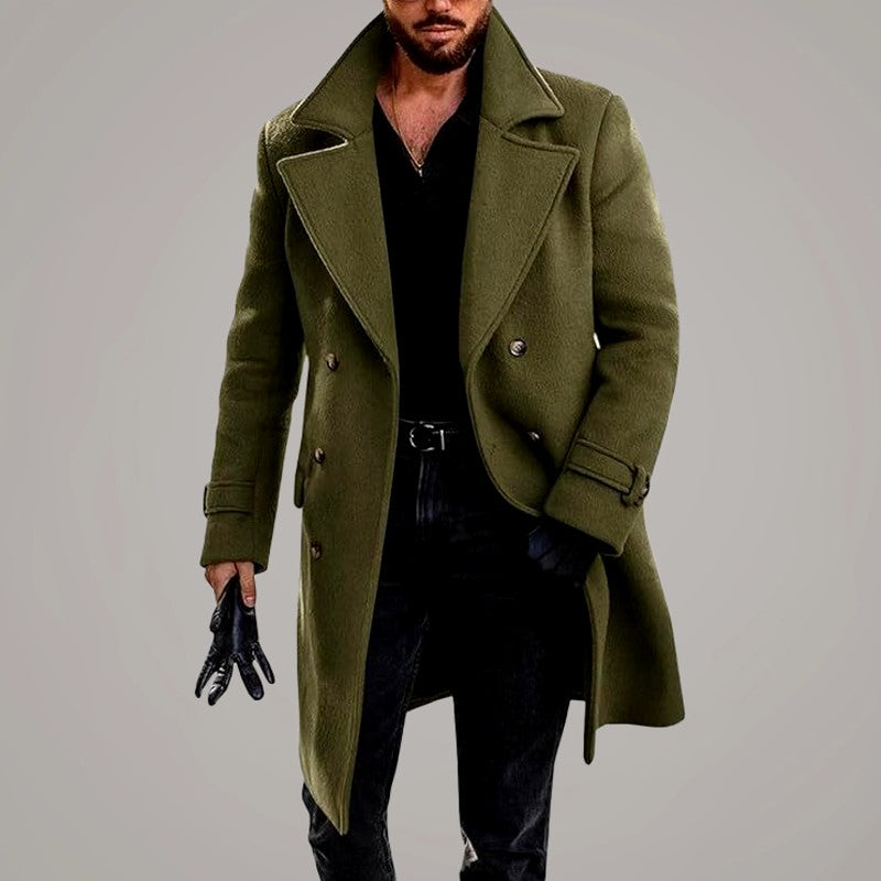 Clement - Men's Longline Double-Breasted Tailored Coat 5