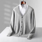Clinton - Men's Classic V-Neck Button-Up Cardigan 2
