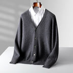 Clinton - Men's Classic V-Neck Button-Up Cardigan 3