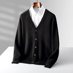 Clinton - Men's Classic V-Neck Button-Up Cardigan 4
