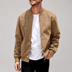 Coby - Men's Suede-Look Zip-Up Bomber Jacket 1