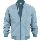 Coby - Men's Suede-Look Zip-Up Bomber Jacket 6