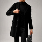 Conan - Men's Single-Breasted Notched Lapel Tailored Coat 2