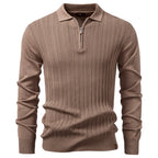 Connor - Men's Quarter-Zip Textured Knit Polo Sweater 2