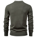 Connor - Men's Quarter-Zip Textured Knit Polo Sweater 4
