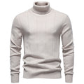 Connor - Men's Turtleneck Ribbed Knit Sweater 1