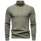 Connor - Men's Turtleneck Ribbed Knit Sweater 2