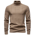 Connor - Men's Turtleneck Ribbed Knit Sweater 3