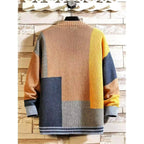 Cory - Men's Color-Block V-Neck Button-Front Cardigan 3