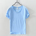 Cyrus - Men's V-Neck Cotton T-Shirt