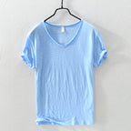 Cyrus - Men's V-Neck Cotton T-Shirt