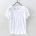 Cyrus - Men's V-Neck Cotton T-Shirt