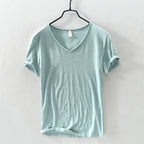 Cyrus - Men's V-Neck Cotton T-Shirt