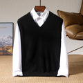 Dalton - Men's Wool V-Neck Regular Fit Vest 2