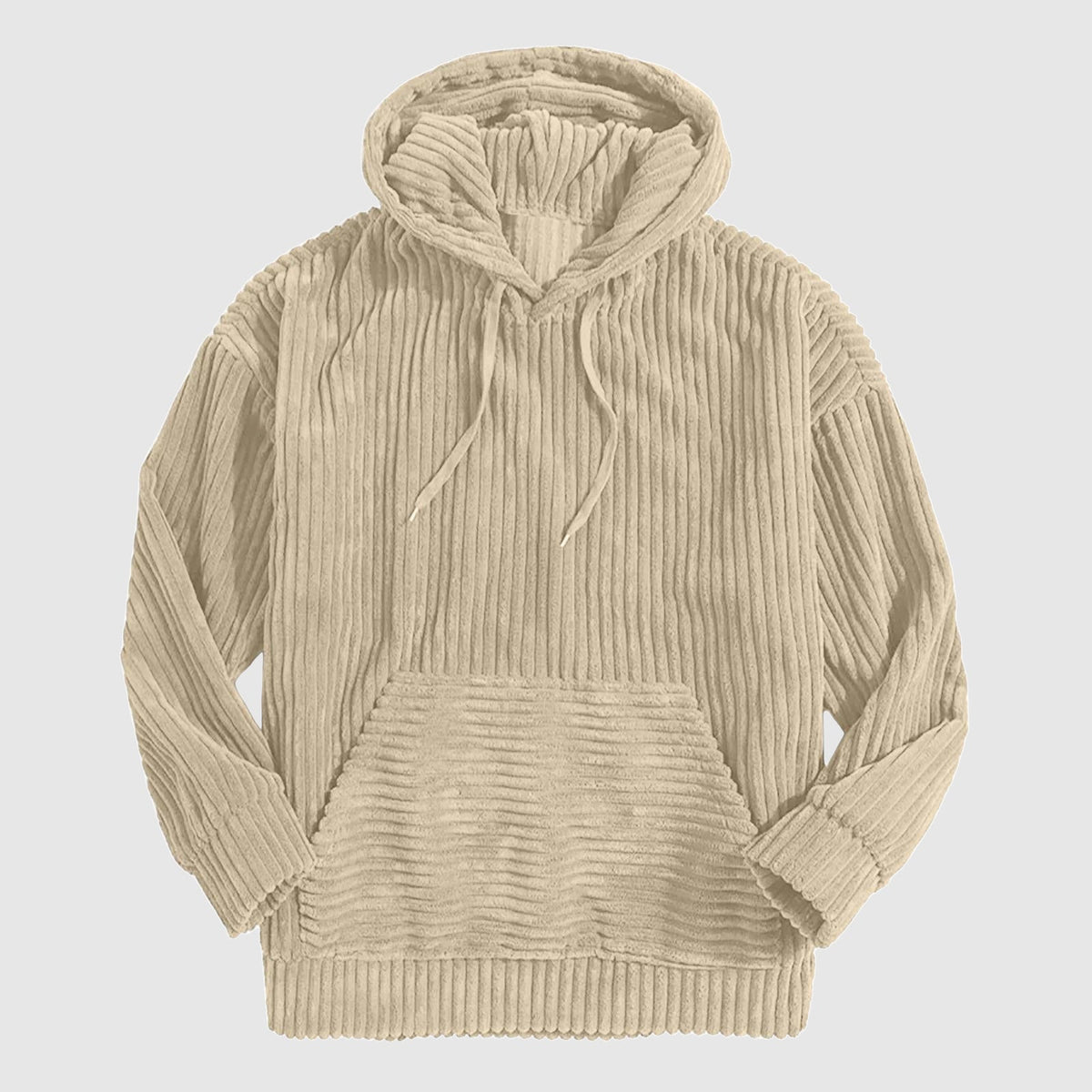 Daniel - Men's Corduroy Striped Hoodie