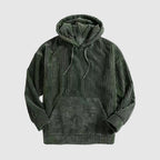 Daniel - Men's Corduroy Striped Hoodie