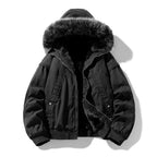 Dante - Men's Faux-Fur Hooded Quilted Jacket