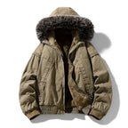 Dante - Men's Faux-Fur Hooded Quilted Jacket