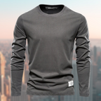 Darius - Men's Ribbed-Cuff Crewneck Long-Sleeve Sweatshirt