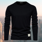 Darius - Men's Ribbed-Cuff Crewneck Long-Sleeve Sweatshirt