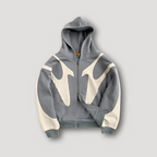 Dash - Men's Graphic Zip Hoodie with Flame Design