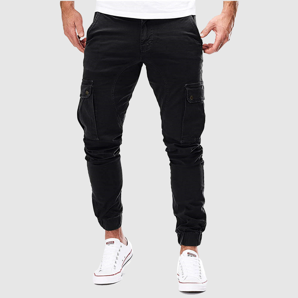 Dashiell - Men's Tapered Cargo Joggers with Drawstring Cuffs