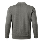 Davis - Men's Cable Half Zip Polo Sweatshirt 6