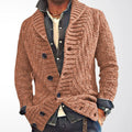Dawson - Men's Textured Shawl Collar Knit Cardigan 1