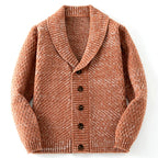 Dawson - Men's Textured Shawl Collar Knit Cardigan 4