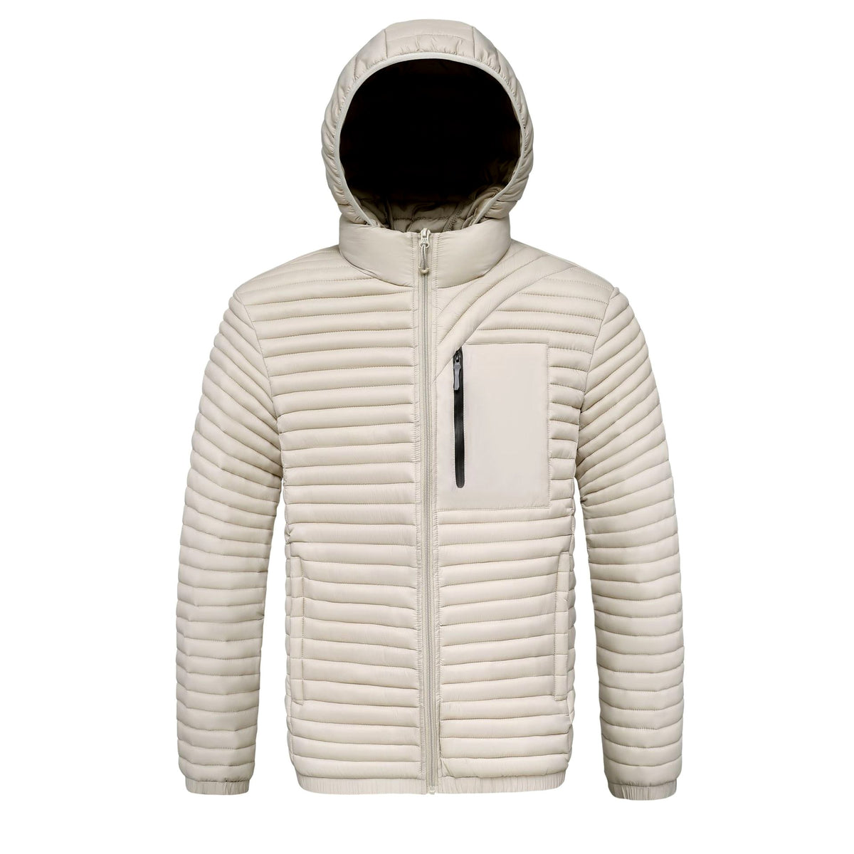 Diallo - Men's Lightweight Full-Zip Puffer Hooded Jacket 2