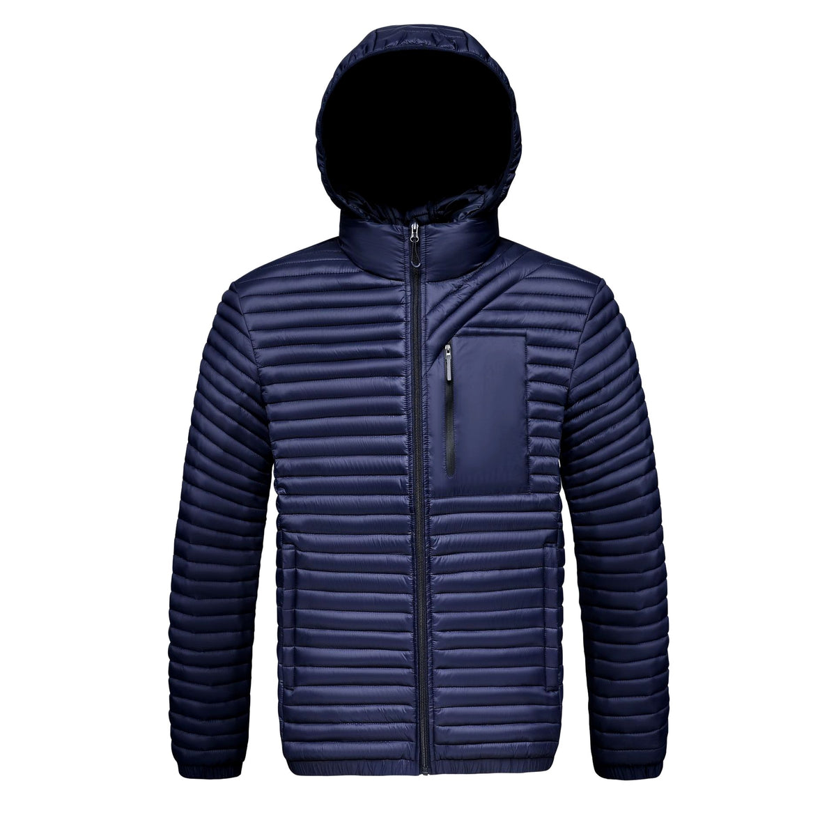Diallo - Men's Lightweight Full-Zip Puffer Hooded Jacket 3