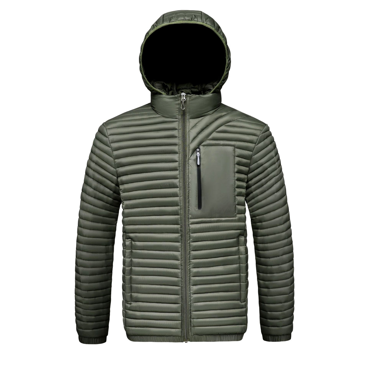 Diallo - Men's Lightweight Full-Zip Puffer Hooded Jacket 4