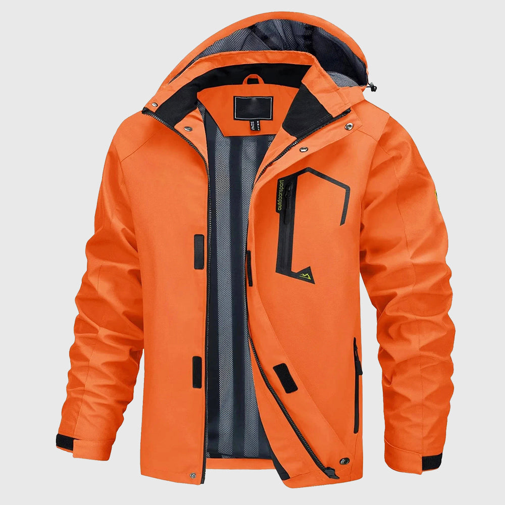Dominic - Men's Hooded Rain Jacket with Ventilated Lining