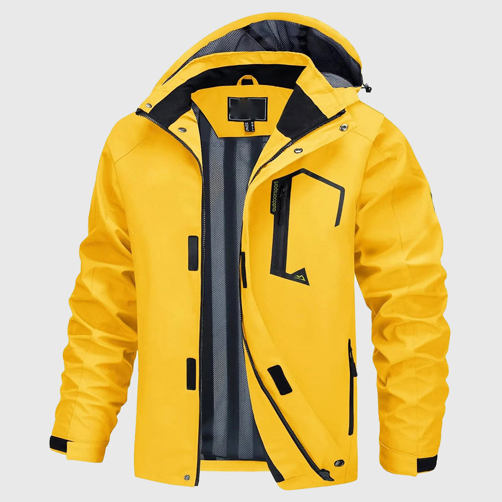 Dominic - Men's Hooded Rain Jacket with Ventilated Lining