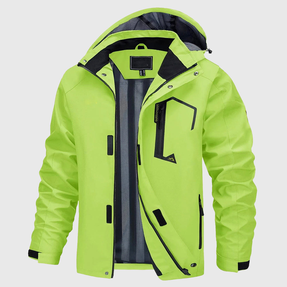 Dominic - Men's Hooded Rain Jacket with Ventilated Lining