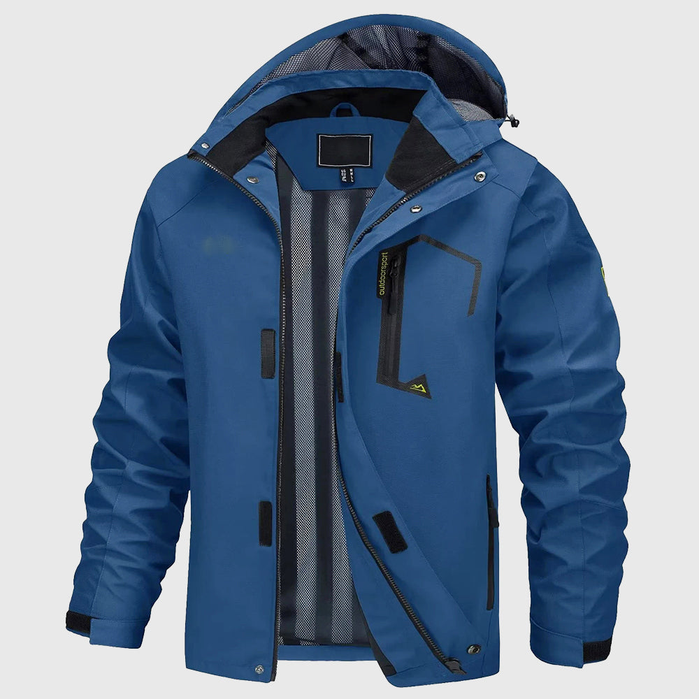 Dominic - Men's Hooded Rain Jacket with Ventilated Lining