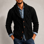 Donavan - Men's Cable Shawl Collar Cardigan 2