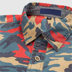 Drake - Men's Camo Long-Sleeve Shirt with Notch Collar