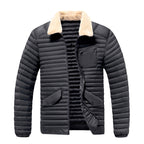 Dustin – Men's Sherpa Collar Zip-Up Winter Jacket 3