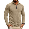Dusty - Men's Vintage Washed Quarter-Zip Long Sleeve Shirt 1