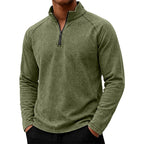 Dusty - Men's Vintage Washed Quarter-Zip Long Sleeve Shirt 4