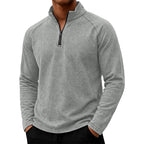 Dusty - Men's Vintage Washed Quarter-Zip Long Sleeve Shirt 9
