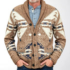 Edouard - Men's Western Print Shawl Collar Cardigan 2